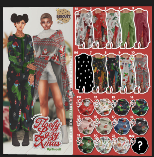 11. RARE - Floofy Xmas (Femme) - Gnomes - Biscuit [Box]