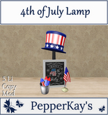 [PK] 4th of July Lamp (BOXED)