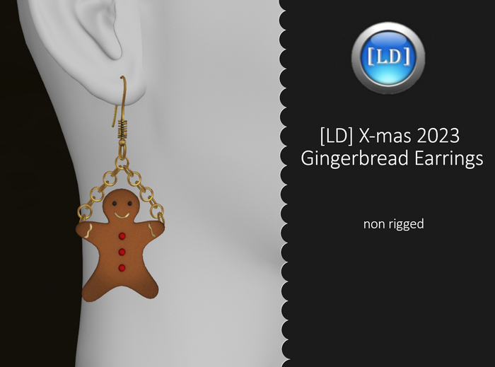 [LD] Xmas 2023 Gingerbread Earrings