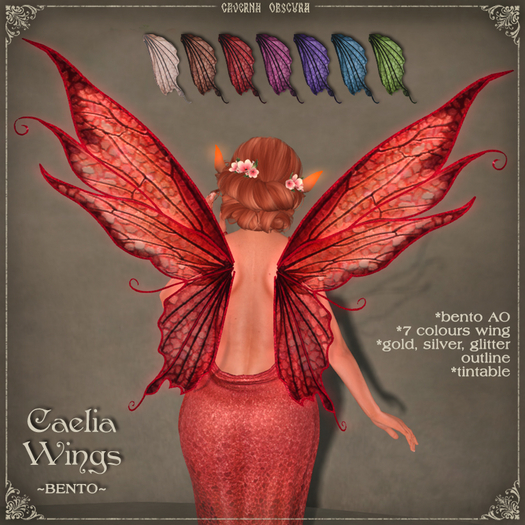 Caelia Fairy Wings by Caverna Obscura - Bento