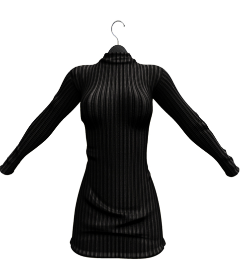 YVS COZY DRESS BLACK