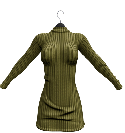 YVS COZY DRESS OLIVE