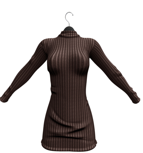 YVS COZY DRESS  BROWN
