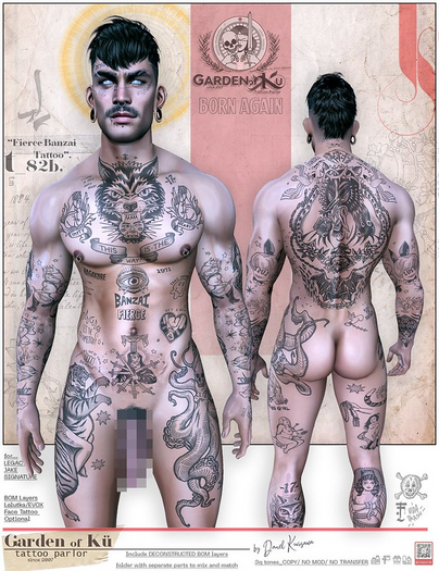 Tattoo "Banzai Fierce" by GoK