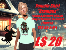 Krampus-Ladies V-neck T-shirt