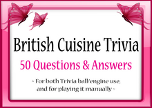 *Butterflies & Unicorns* ~ British Cuisine Trivia (Unpack)