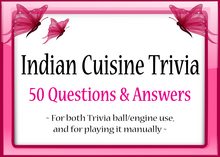 *Butterflies & Unicorns* ~ Indian Cuisine Trivia (Unpack)