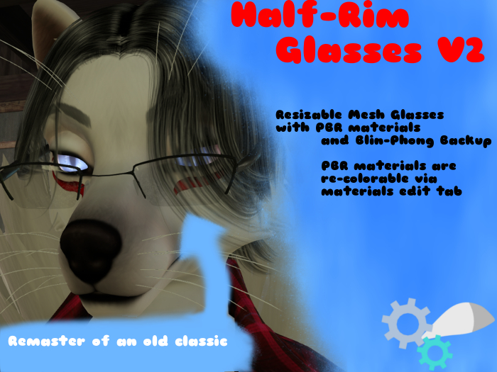 half rim glasses [box]