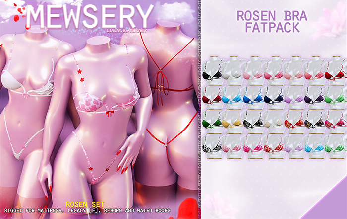 #Mewsery Rosen Bra{#FATPACK}