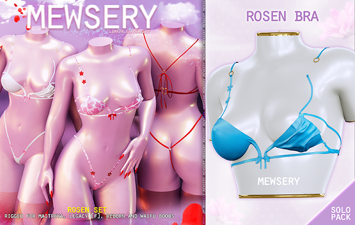 #Mewsery Rosen Bra{Cyan}