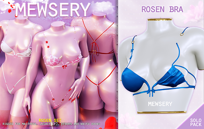 #Mewsery Rosen Bra{Blue}