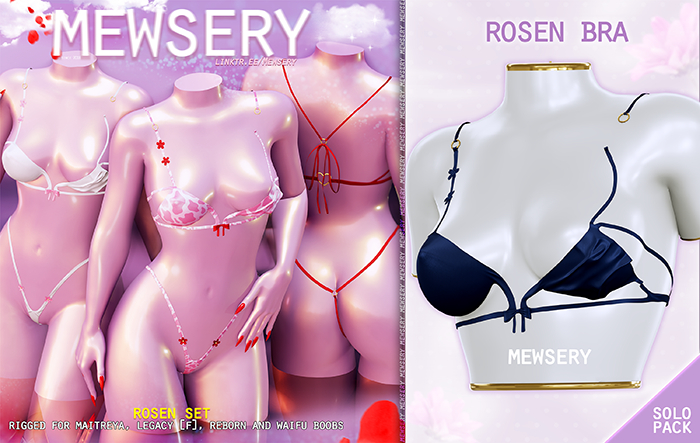 #Mewsery Rosen Bra{Navy}
