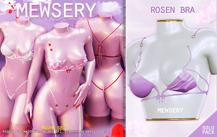 #Mewsery Rosen Bra{Lilac}