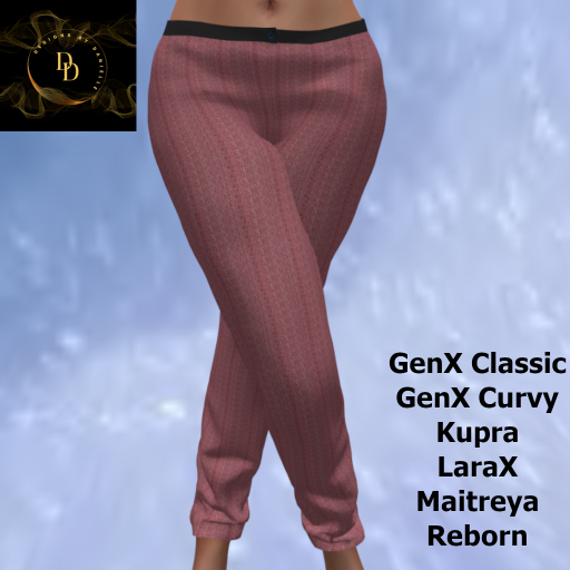 DbD Ladies Pull-on Red Jeans - Add Me