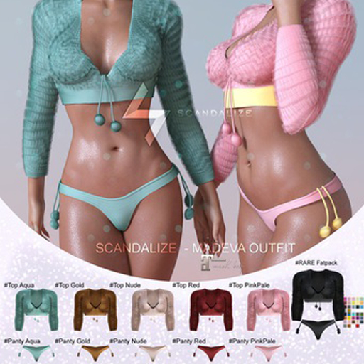 Scandalize. Madeva.Top. Aqua