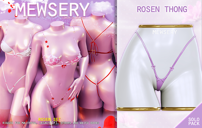 #Mewsery Rosen Thong{Lilac}