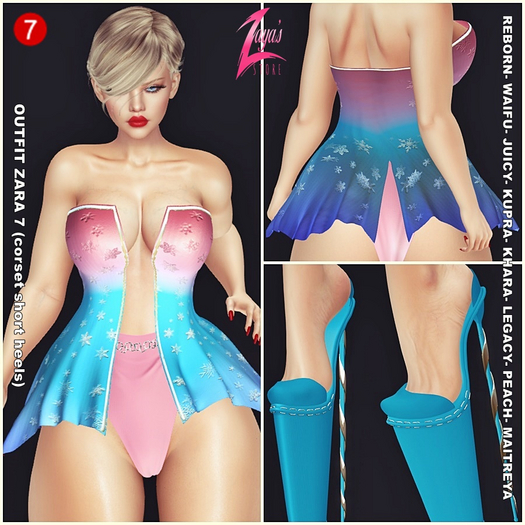 ::Z:: OUTFIT ZARA 7 (corset short heels)