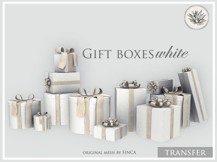 FINCA - Gift Boxes White - TRANSFER