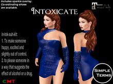 Intoxicate Dress - Blue