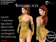Intoxicate Dress - Gold