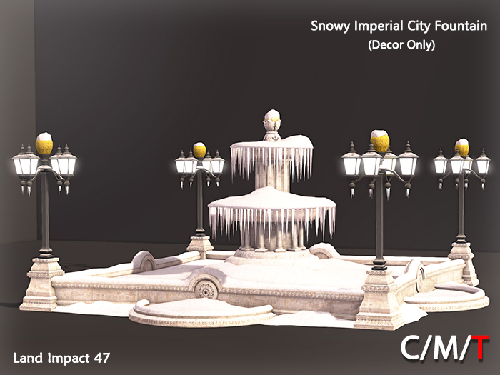 "Killer's" Snowy Imperial City Fountain (Decor Only)