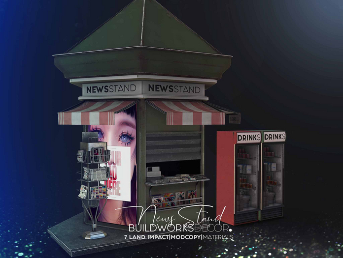 buildworksdecor ~ Newsstand Set Ver.3 / Boxed