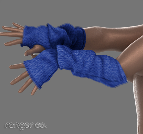 PINKRANGER_KNIT ARM SLEEVES_BLUEBERRIES