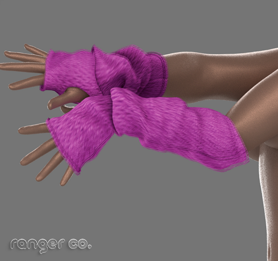 PINKRANGER_KNIT ARM SLEEVES_FUCHSIA 