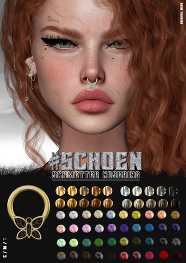 #SCHOEN - Schmetter Nosering - Unrigged Septum
