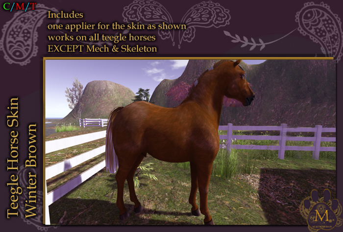 *M* teegle horse  winter brown Unpacker