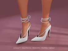 $NT Braided Leather Pumps WHITE