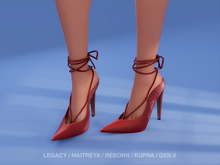 $NT Braided Leather Pumps RED