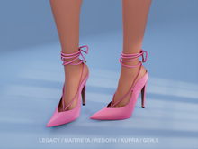 $NT Braided Leather Pumps PINK