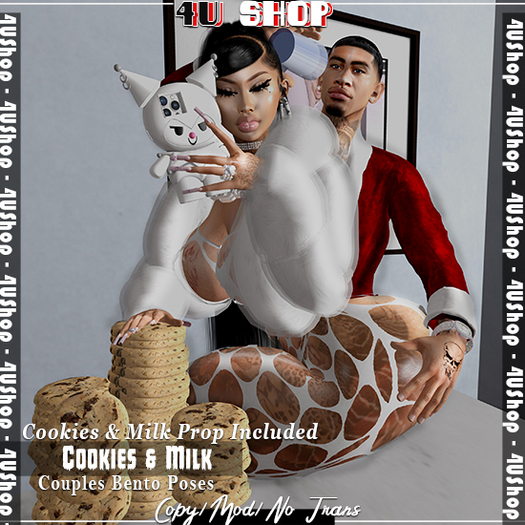 4UShop- Cookies & Milk Couples Pose