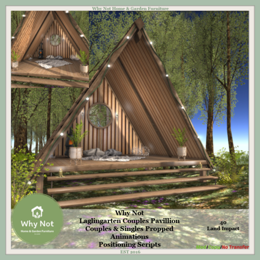 Why Not - Laglingarten Couples Pavillion-Boxed