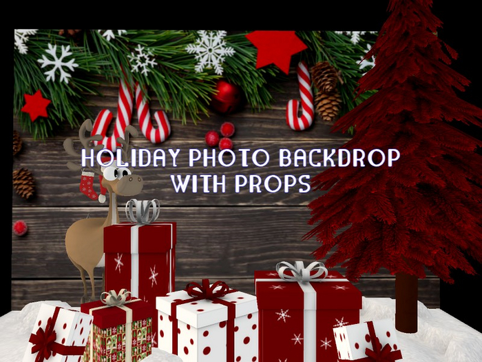 [AE] Photo Backdrop- Happy Holiday