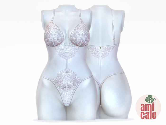 Celine Bodysuit 【 snowy 】maitreya / bom / materials
