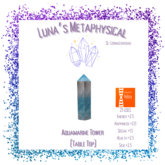 Aquamarine Crystal Tower