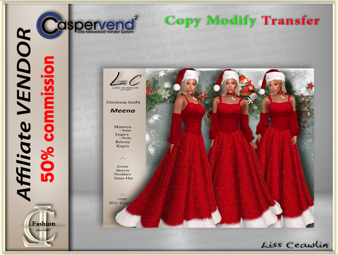 LC Affiliate Vendor [Christmas] - Meena Gown [1 vendor]
