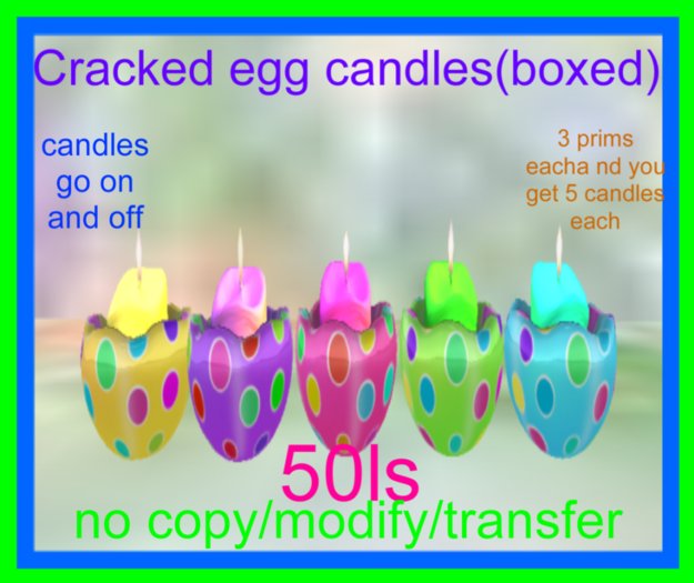 Cracked egg candles(boxed)