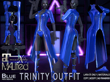 LaraX Only COPY/MOD MALified: Trinity Outfit (Blue)
