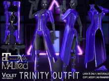LaraX Only COPY/MOD MALified: Trinity Outfit (Violet)
