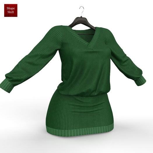 Green SHAPE SHIFT Knit Dress