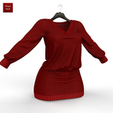 Red Knit Dress Kupra