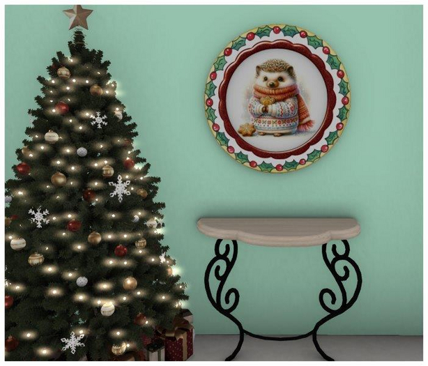 ~ Hotstuffs ~ Christmas Wall Plate 34