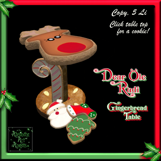 Dear Ole Rudi Gingerbread Table
