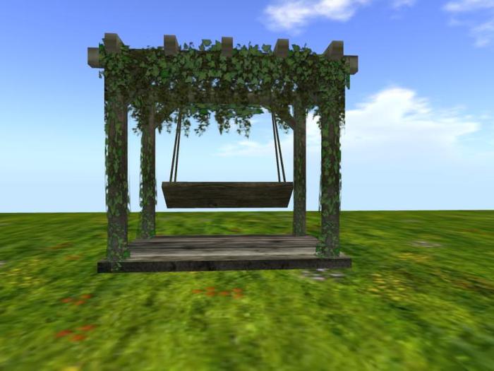 Arbor with Swing (From our catalogue of plants, flowers, shrubs and landscaping items)