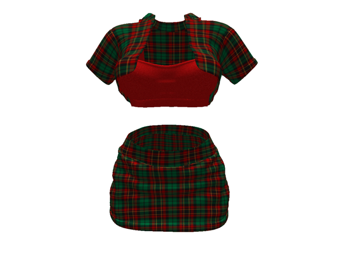 ! ! NB - Winter Plaid Outfit 2