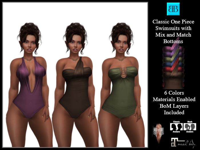 *BB* Classic Swimsuits w Bom Included 