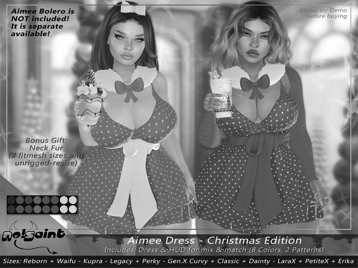 No!Saint - Aimee Dress_Christmas Edition_HUD Driven_DEMO